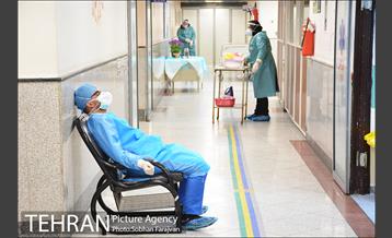 بخش بیماران کرونایی بیمارستان بعثت 10