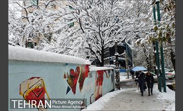 بارش اولین برف پاییزی در تهران 23