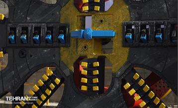 مونتاژ قطعه اصلی دومین دستگاه TBM خط 10 20