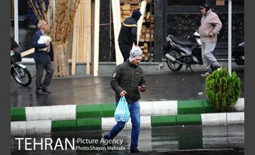 بارش باران پاییزی در تهران 7