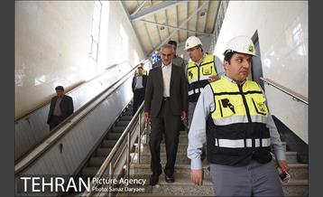 بازدید معاونت حمل و نقل شهرداری و اعضای شورای شهر تهران از عملیات اجرایی خط ۶ 12