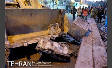 چهارمین روز آواربرداری ساختمان پلاسکو 1