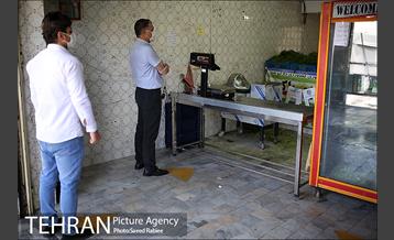 اجرای طرح فاصله گذاری اجتماعی در میدان میوه و تره بار صادقیه 18