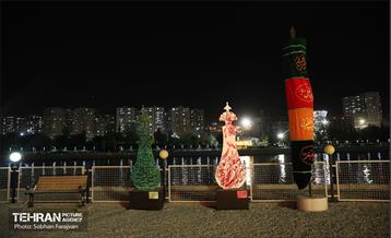 المان نوری بین الحرمین در دریاچه شهدای خلیج فارس  14