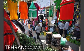 سیاهه فروشان بازارتهران در آستانه محرم 17