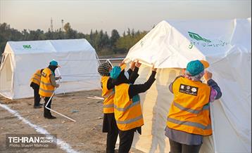 مانور تمرین اسکان اضطراری کلانشهر تهران 63