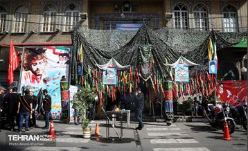 مراسم تشییع و تدفین شهدای گمنام در منطقه ۳ تهران  1