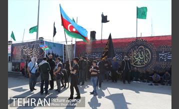 پیاده روی زائران به سمت کربلا از مرز شلمچه 1