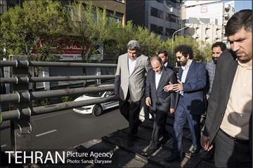 بازدید شهردار تهران از بازسازی پل کریمخان 5