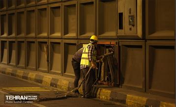 عملیات تعمیر و نگهداری تونل توحید 31