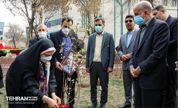 مراسم‌ کاشت نهال در بوستان بهاران منطقه ۱۷