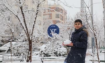 روز برفی در منطقه 8