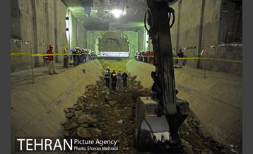 مراسم ورود ماشین حفاری(TBM) به ایستگاه مترو امیرکبیر در خط 6 متروی تهران 10