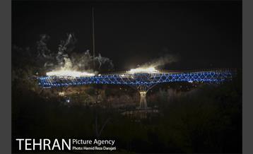 نورافشانی ویژه پُل طبیعت در شب نوروز ۱۴۰۰