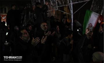 عزاداری هفتمین روز شهادت رهبر انقلاب در میدان بریانک 14