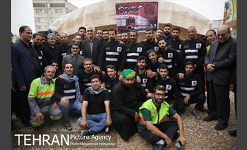 حضور سیدمحمدعلی افشانی شهردار تهران در جمع نیروهای خادم الحسین(ع) در شهر کربلا 17