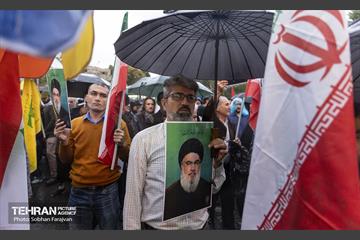 تجمع مردم تهران در محکومیت به شهادت رساندن سیدحسن نصرالله 16