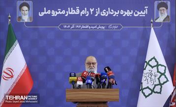 آیین بهره برداری از ۲ رام قطار ساخت داخل 16