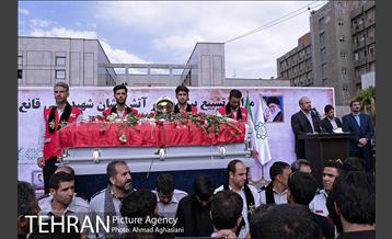 تشییع پیکر شهید آتشنشان علی قانع 16