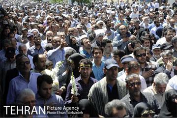 تشییع پیکر شهدای حادثه تروریستی تهران 28