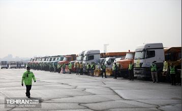 مانور برف روبی منطقه 19 شهرداری تهران 19