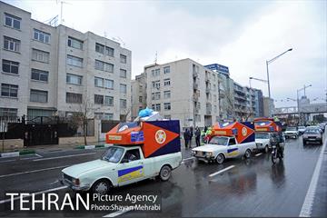 خدمات شهرداری تهران در پایان راهپیمایی یوم الله 22 بهمن 36