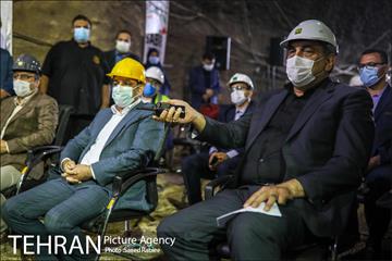 ورود ماشین حفار تونل به ایستگاه میدان حضرت عبدالعظیم الحسنی(ع) در خط 6 مترو 17