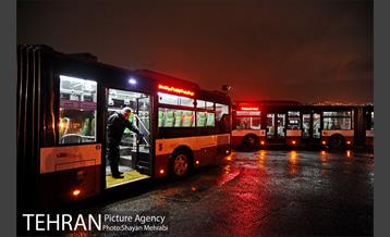 عملیات ضد عفونی کردن اتوبوس های تهران 22