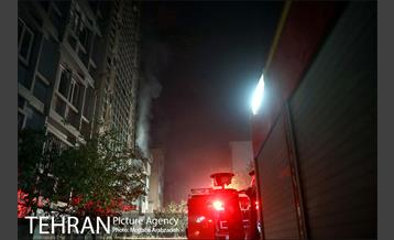 آتش‌سوزی ساختمان چهار طبقه در خیابان فخر رازی 10