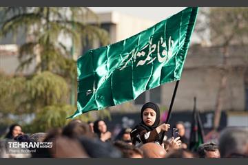 عزاداری شهادت حضرت فاطمه(س) در منطقه 21 22