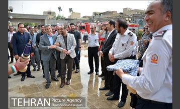 بازدید اعضای شورای اسلامی شهر از نمایشگاه آتش نشانی 20