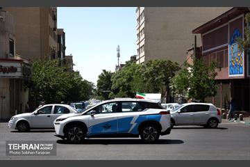 رژه خودرویی تاکسیرانان تهران برای بیعت با رهبر انقلاب 17