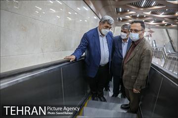 مراسم بهره برداری از ایستگاه های مترو اقدسیه و مرزداران 44