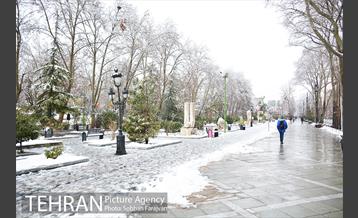 روز برفی تهران در بوستان ملت 28