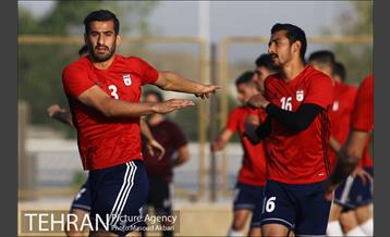تمرین تیم ملی فوتبال ایران