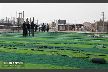 ساخت زمین چمن مصنوعی در شهر قصرشیرین 5
