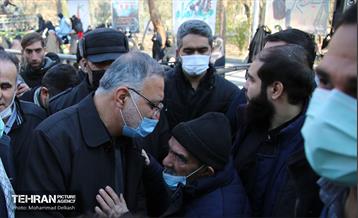 تشییع دو شهید گمنام در منطقه 15