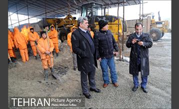 بازدید شهردار تهران از ستاد برف روبی شهرداری منطقه شش 7