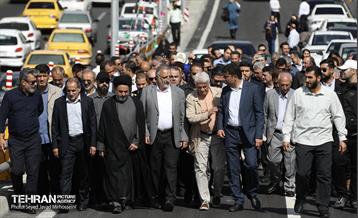 آیین بهره‌برداری از پل دسترسی خیابان ستارخان به بزرگراه شهید چمران 14