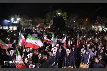 عزاداری هفتمین روز شهادت رهبر انقلاب در میدان بریانک 9