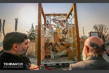 مراسم رونمایی از سازه حجمی عروج 8