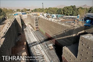 مراسم ورود ماشین حفار به ایستگاه B7 خط 7مترو 3