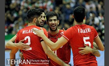 دیدار تیم های ملی والیبال ایران و قطر 22