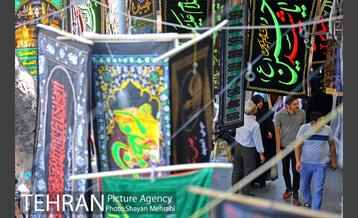 سیاهه فروشان بازارتهران در آستانه محرم 28