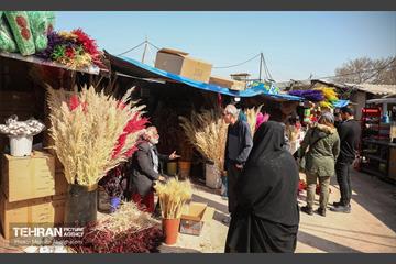 بازار گل شهید محلاتی در آخرین روزهاى سال 13