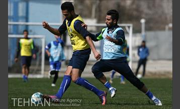 اخرین تمرین تیم فوتبال استقلال تهران در سال 95