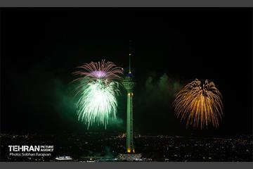 نور افشانی در شب سالگرد پیروزی انقلاب اسلامی 8