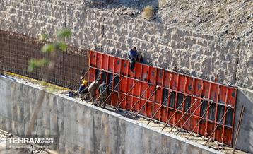 ترمیم و مرمت کانال سرخه حصار در شرق تهران 5