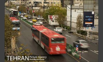 ترافیک تهران در یک روز بارانی 20