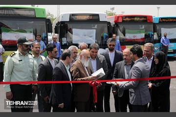 رونمایی از ۱۰۰ دستگاه اتوبوس ناوگان حمل و نقل عمومی شهر تهران 5